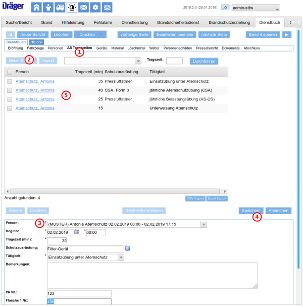 Weiterer Einsatz eines Trägers Weiterer Einsatz eines Trägers