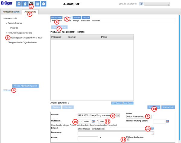 Eine Einzelpfrüfung am Beispiel einer Sicherheitstrupptasche Eine Einzelpfrüfung am Beispiel einer Sicherheitstrupptasche