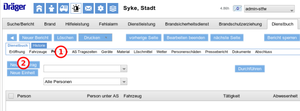 Personen auswählen Personen auswählen