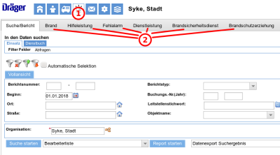 Einsatz anlegen Einsatz anlegen