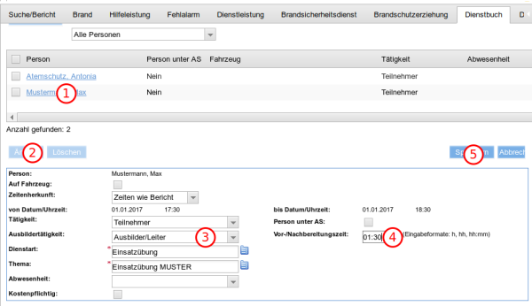 Ausbilder-Tätigkeit zuordnen