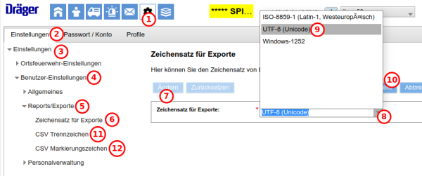 CSV-Vorgaben eines jeden Benutzers anpassbar CSV-Vorgaben eines jeden Benutzers anpassbar